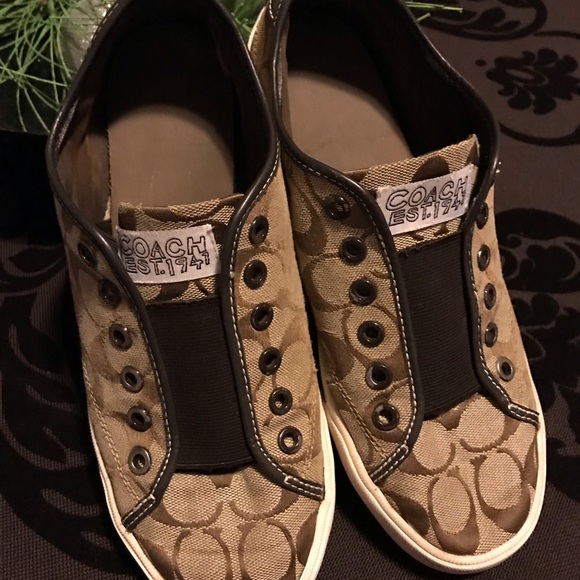 coach signature slip on sneakers